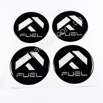 Наклейки для ковпачків на диски Fuel (58мм)
