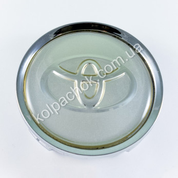 Колпачок на диски Toyota серебро/хром лого (74мм) Колпачок на диски Toyota серебро/хром лого (74мм)