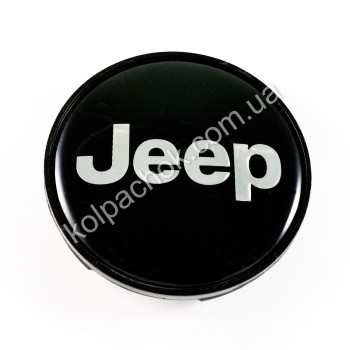 Ковпачок на диски Jeep чорний/хром лого (62-68мм) Ковпачок на диски Jeep чорний/хром лого (62-68мм)