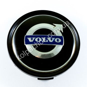 Колпачок на диски Volvo черный/хром лого (74мм) Колпачок на диски Volvo черный/хром лого (74мм)