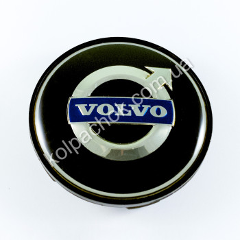 Колпачок на диски Volvo черный/хром лого (62-68мм) Колпачок на диски Volvo черный/хром лого (62-68мм)