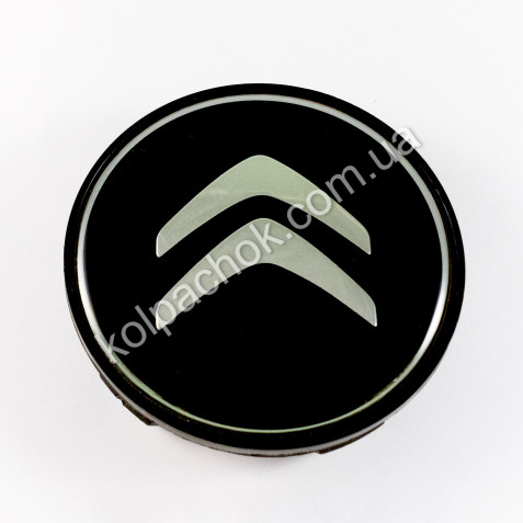Колпачок на диски Citroen черный/хром лого (65-68мм)