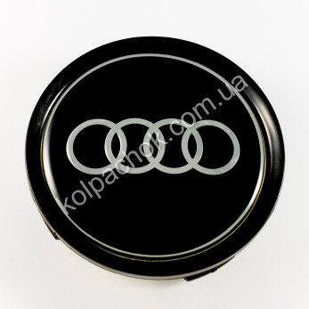 Колпачок Audi черный для Mercedes-Benz дисков (75мм)