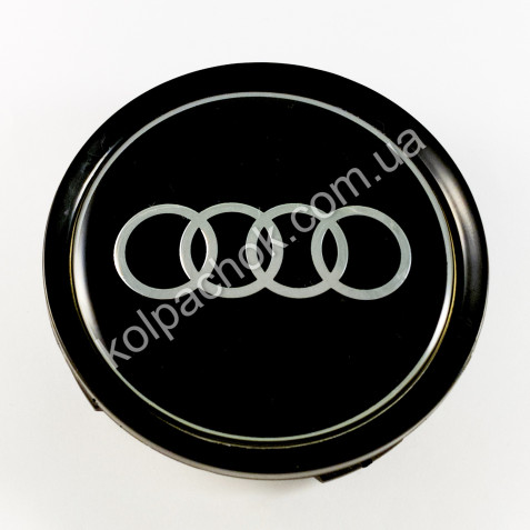Ковпачок Audi чорний для Mercedes-Benz дисків (75мм)