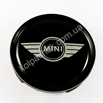 Ковпачок на диски MINI чорний/хром лого (74мм) Ковпачок на диски MINI чорний/хром лого (74мм)