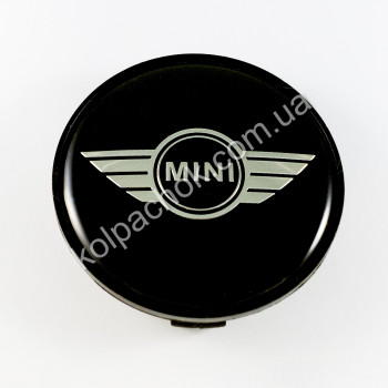 Ковпачок на диски MINI чорний/хром лого (65-68мм) Ковпачок на диски MINI чорний/хром лого (65-68мм)