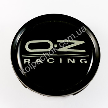 Ковпачок на диски OZ Racing чорний/хром лого (74мм) Ковпачок на диски OZ Racing чорний/хром лого (74мм)
