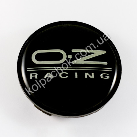 Колпачок на диски OZ Racing черный/хром лого (56-69мм)