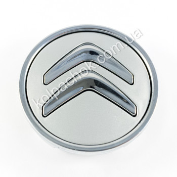 Ковпачок на диски Citroen срібло/хром лого (60мм)