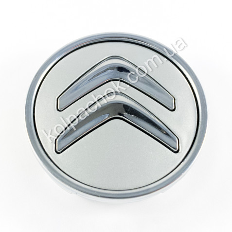 Ковпачок на диски Citroen срібло/хром лого (60мм)