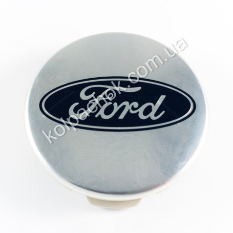 Колпачок на диски Ford хром/синий лого FL34-1A096-CA (65мм) 