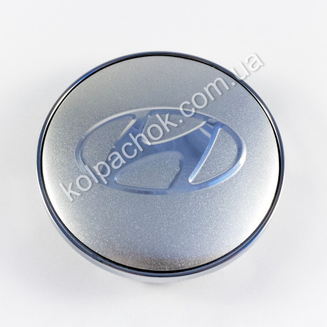 Колпачок на диски Hyundai серебро/хром лого (65-68мм)