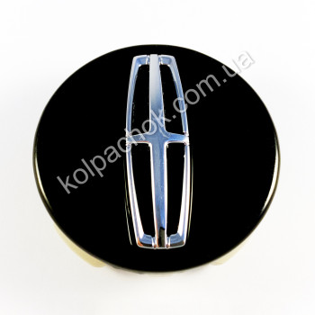 Колпачок на диски Lincoln черный/хром лого DP5Z1130A (55мм) (Оригинал) Колпачок на диски Lincoln черный/хром лого DP5Z1130A (55мм) (Оригинал)