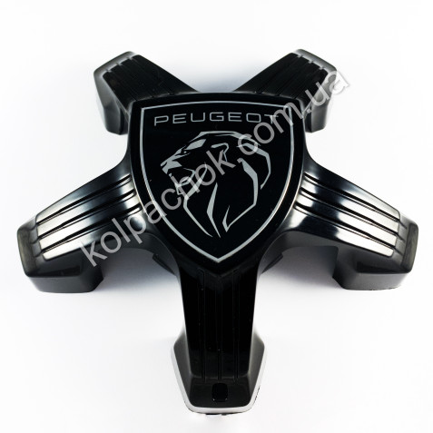 Ковпачок на диски Peugeot зірка чорний 9836678580 (134мм) (Оригінал)