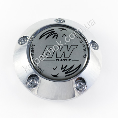 Ковпачок на диски RW конус/хром/болти 620K68-A (62-68мм)