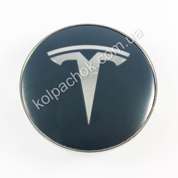Колпачок на диски Tesla графит/хром лого (62-68мм) Колпачок на диски Tesla графит/хром лого (62-68мм)