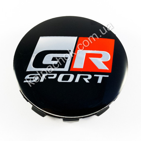 Ковпачок на диски Toyota GR Sport чорний (56мм)