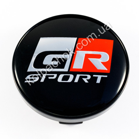 Колпачок на диски Toyota GR Sport черный (60мм)