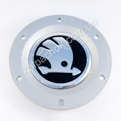 Ковпачок Skoda хром лого для Volkswagen дисків 1T0601149 (57-146мм)