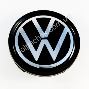 Ковпачок VolksWagen нов.обр. для Mercedes-Benz дисків чорний кант (75мм) Ковпачок VolksWagen нов.обр. для Mercedes-Benz дисків чорний кант (75мм)