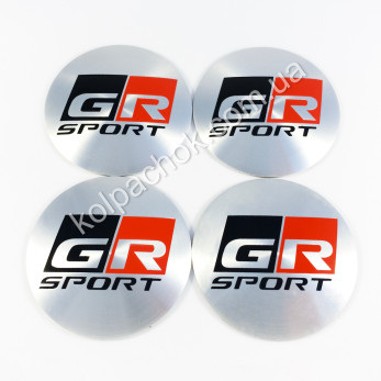 Наклейки для ковпачків на диски Toyota GR Sport (56мм)