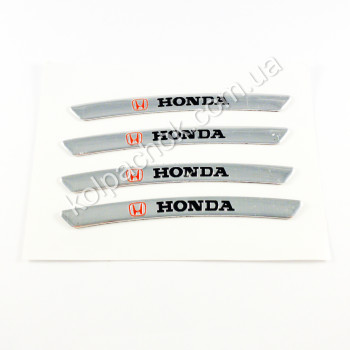 Наклейки на диски Honda хром Наклейки на диски Honda хром