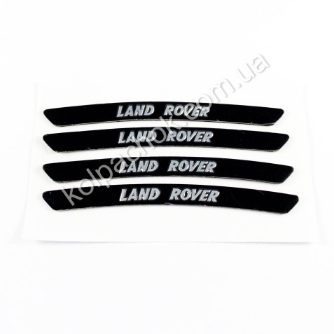 Наклейки на диски Land Rover чорні