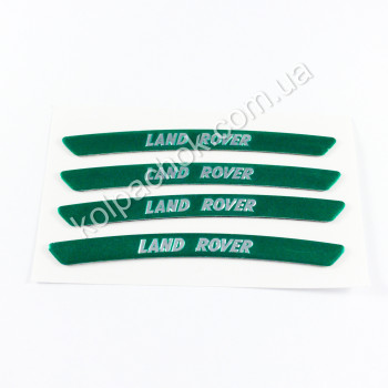 Наклейки на диски Land Rover зелені