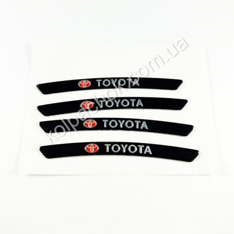 Наклейки на диски Toyota черные