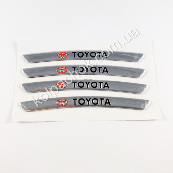 Наклейки на диски Toyota хром Наклейки на диски Toyota хром