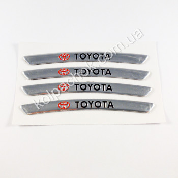 Наклейки на диски Toyota хром Наклейки на диски Toyota хром