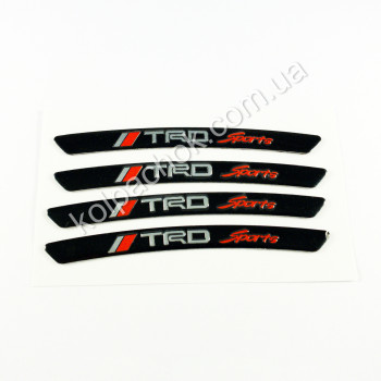 Наклейки на диски TRD чорні