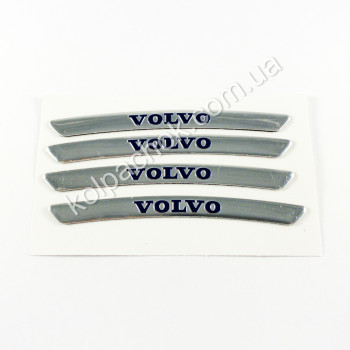 Наклейки на диски Volvo хром Наклейки на диски Volvo хром