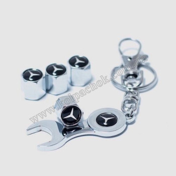 Ковпачки на ніпеля Mercedes-Benz з брелком