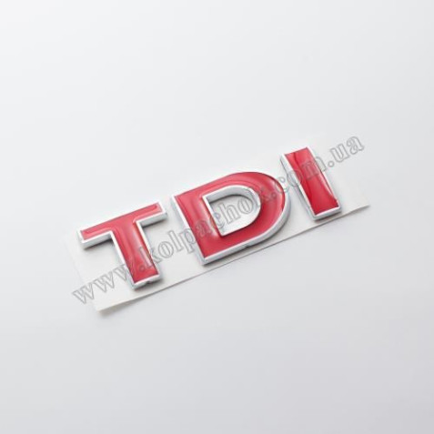Логотип TDI 3 червоні літери
