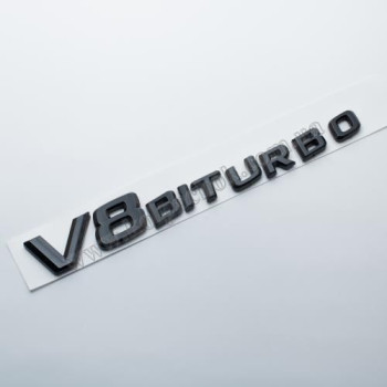Логотип V8 BITURBO чорний/матовий Логотип V8 BITURBO чорний/матовий