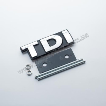 Логотип TDI хром букви/ в радіаторні грати Логотип TDI хром букви/ в радіаторні грати