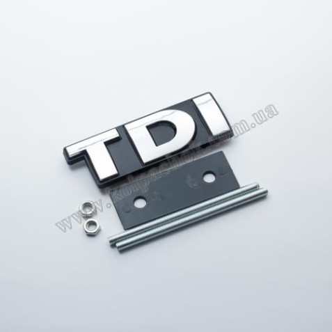 Логотип TDI хром букви/ в радіаторні грати