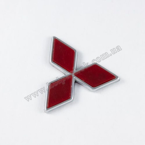 Емблема логотип Mitsubishi червоний