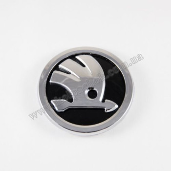 Эмблема Skoda хром 5JD853621A (80мм) Эмблема Skoda хром 5JD853621A (80мм)