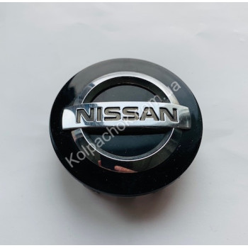 Колпачок на диски Nissan черный/хром лого 40342AU510 (54мм) (Оригинал)