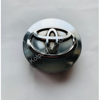 Колпачок на диски Toyota хром 42603-08020 (62мм) (Оригинал) Колпачок на диски Toyota хром 42603-08020 (62мм) (Оригинал)