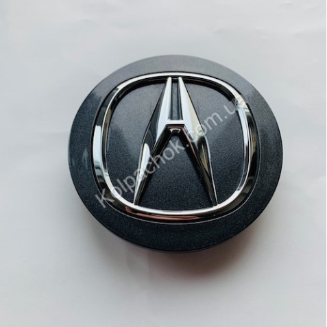 Ковпачок на диски Acura графіт/хром лого 44732-TZ3-A10 (69мм) (Оригінал)