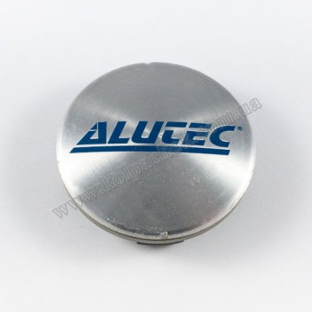 Ковпачок на диски Alutec N24 / 5036 метал/синій лого Ковпачок на диски Alutec N24 / 5036 метал/синій лого