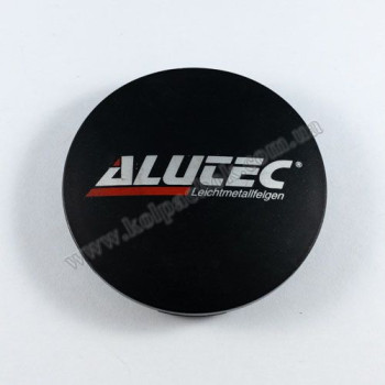 Ковпачок на диски Alutec N32 чорний мат/червоний лого