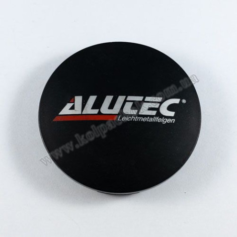 Ковпачок на диски Alutec N32 чорний мат/червоний лого