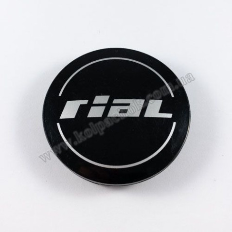 Ковпачок на диски Rial N32 чорний глянець (Оригінал)