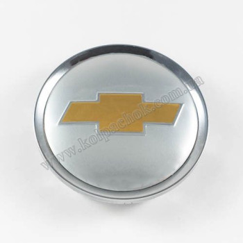 Ковпачок Chevrolet срібло/золотий лого для дисків Rial Alutec N32 (64мм) Ковпачок Chevrolet срібло/золотий лого для дисків Rial Alutec N32 (64мм)