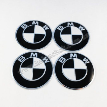 Наклейки для колпачков на диски BMW черно-белый лого (60мм) Наклейки для колпачков на диски BMW черно-белый лого (60мм)