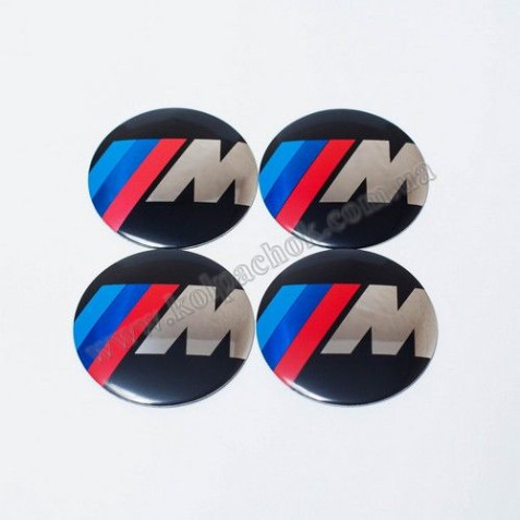 Наклейки для колпачков на диски BMW "M" (56мм)